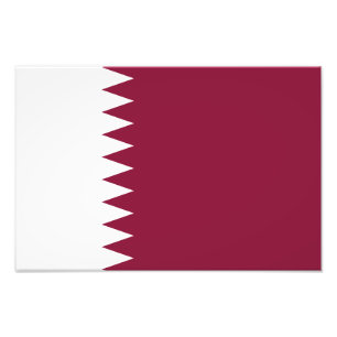 Impression Photo Drapeau du Qatar