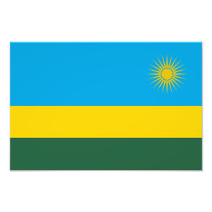 Impression Photo Drapeau du Rwanda