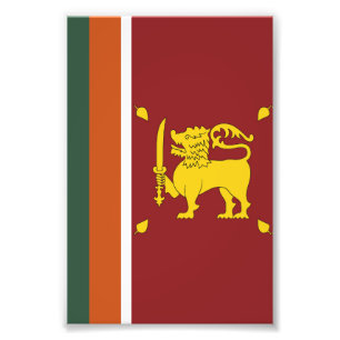 Impression Photo Drapeau du Sri Lanka