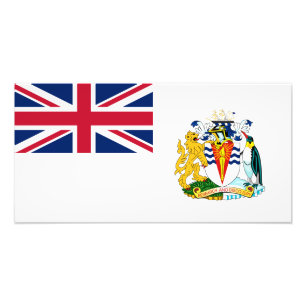 Impression Photo Drapeau du territoire antarctique britannique