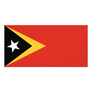 Impression Photo Drapeau du Timor oriental