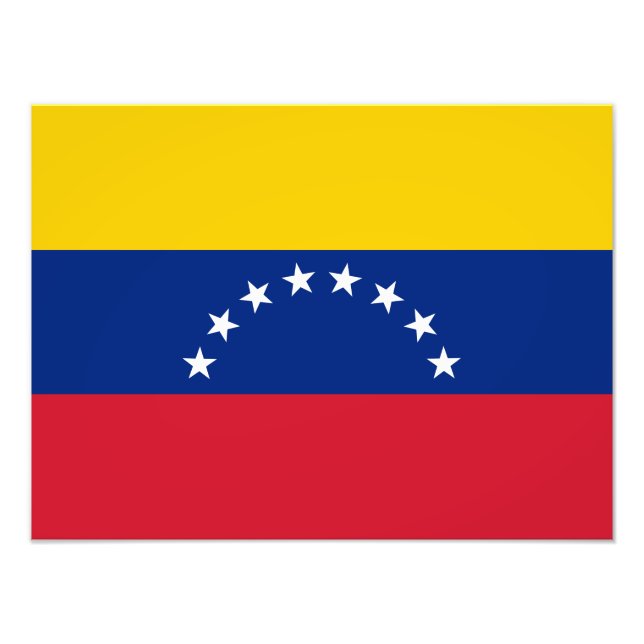 Impression Photo Drapeau du Venezuela (Devant)