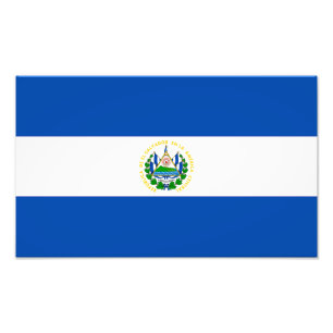 Impression Photo Drapeau El Salvador