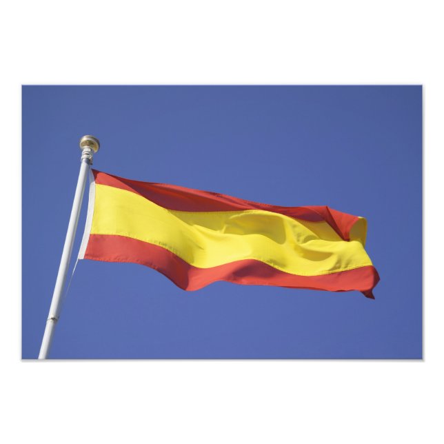 Impression Photo Drapeau espagnol RF) (Devant)