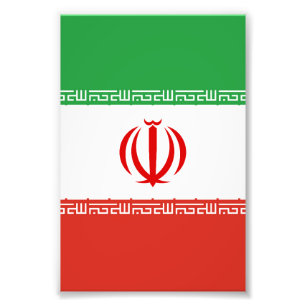 Impression Photo Drapeau iranien