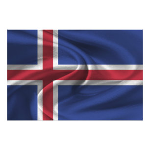 Impression Photo Drapeau Islande