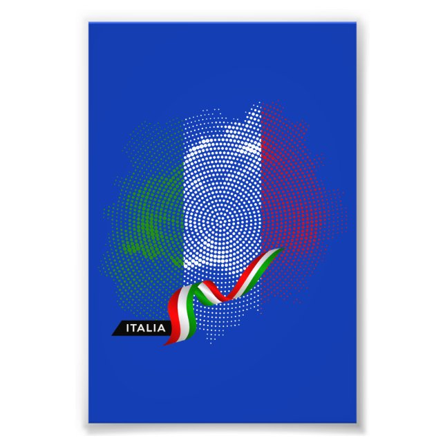 Impression Photo Drapeau italien (Devant)