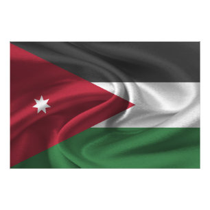 Impression Photo Drapeau Jordanie