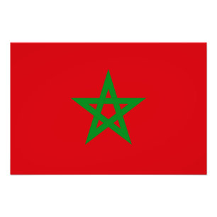 Impression Photo Drapeau Maroc