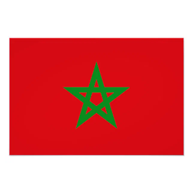 Décor Plexiglas Diffusant Drapeau Maroc Pour Dalle Led 60x60cm – Led-decor.shop