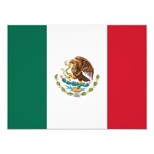 Impression Photo Drapeau Mexicain - Drapeau du Mexique (Devant)