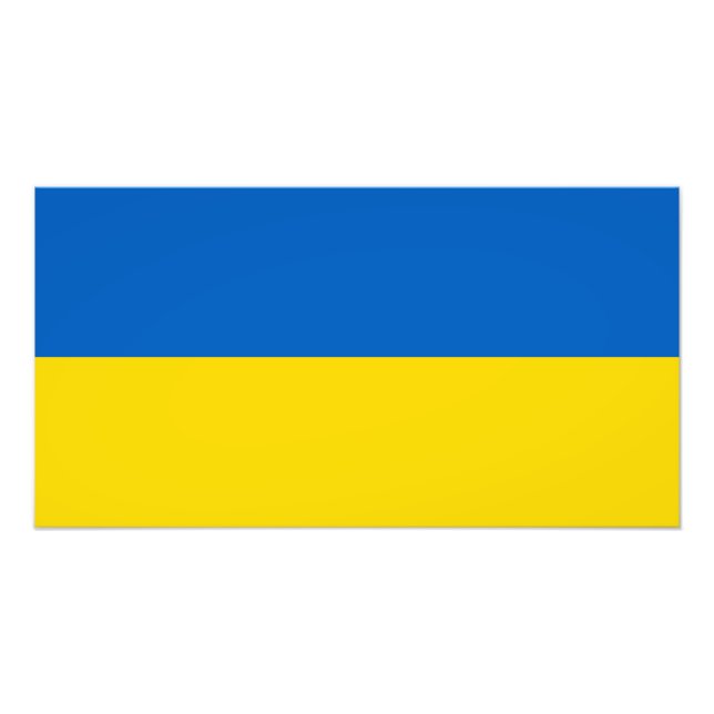 Impression Photo Drapeau patriotique ukrainien (Devant)