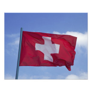 Impression Photo Drapeau suisse RF)