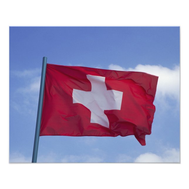 Impression Photo Drapeau suisse RF) (Devant)