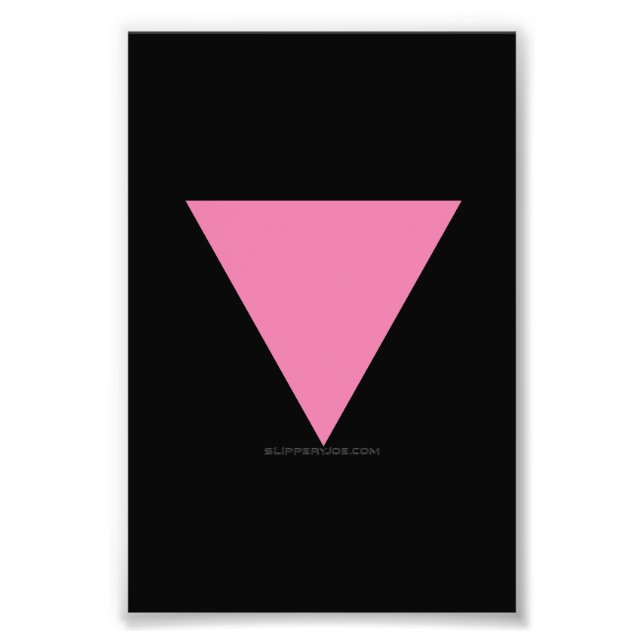 Impression Photo Drapeau triangle rose de SlipperyJoe drapeau rose  (Devant)