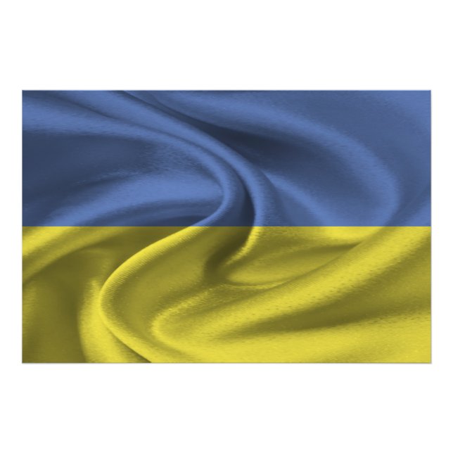 Impression Photo Drapeau Ukraine (Devant)