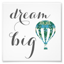 Dream Big | Hot Air Balloon Art