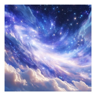 Impression Photo Dreamscape cosmique : Nebula scintillante et nuit 