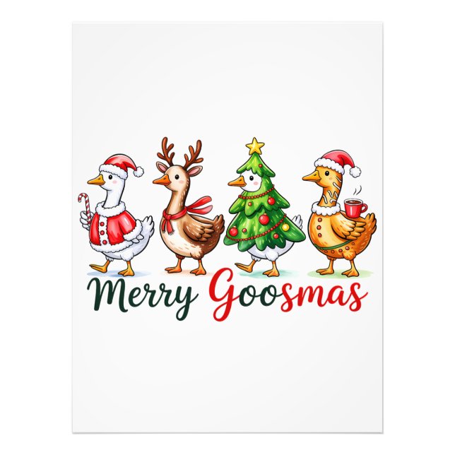 Impression Photo Drôle Noël Silly Goose (Devant)