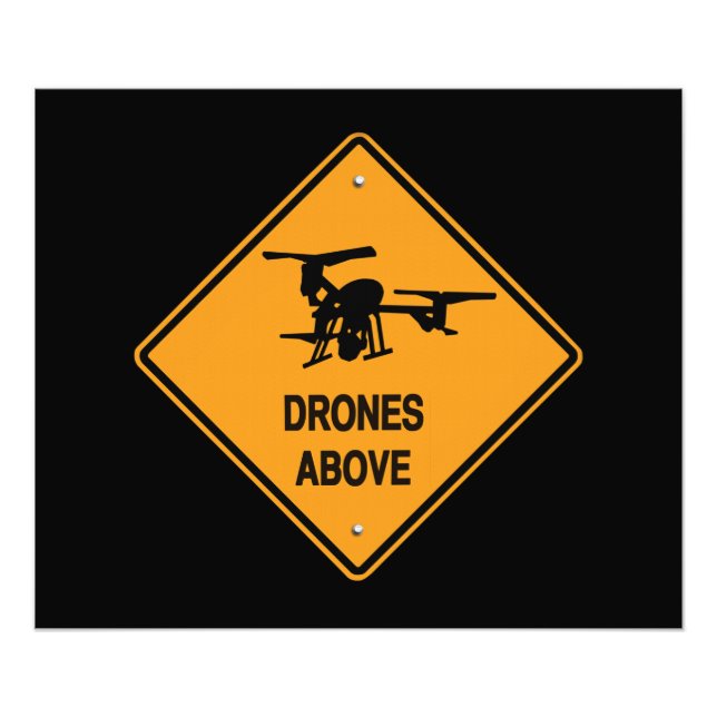 Impression Photo drones au-dessus (Devant)