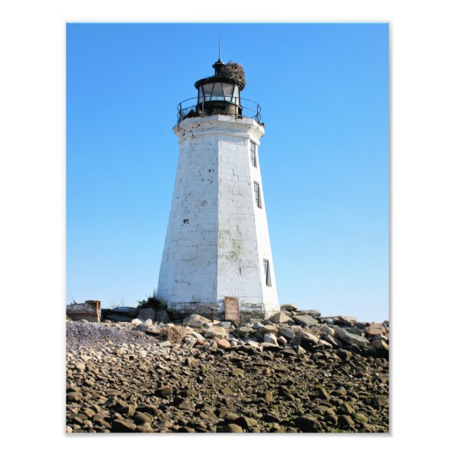 Impression photo du phare de l'île Fayerweather CT (Devant)