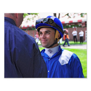 Impression Photo Dubai Derby gagnant du jockey Joel Rosario