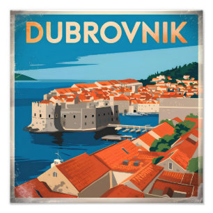 Impression Photo Dubrovnik vintage