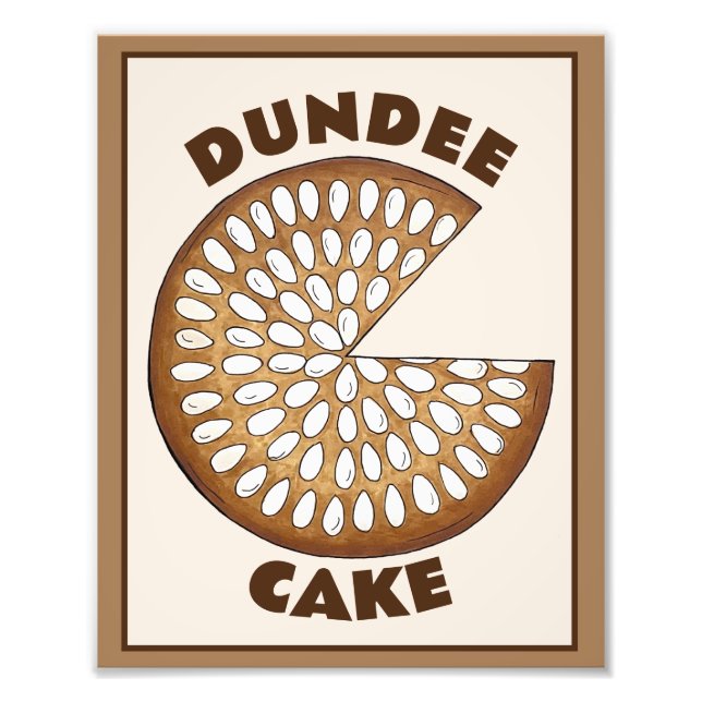 Impression Photo Dundee Cake Scotland Scotland Food Fruit Cake (Devant)