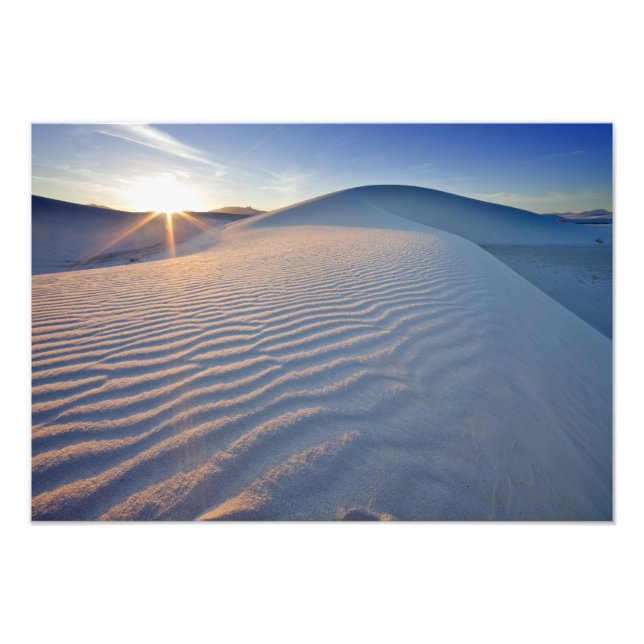 Impression Photo Dunes de sable à White Sands National Monument en  (Devant)