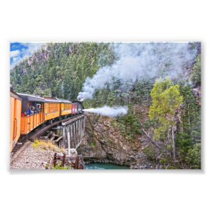 Impression Photo Durango Et Silverton Railroad Locomotive Blowdown