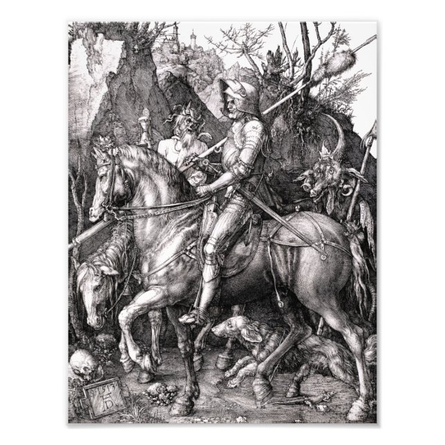 Impression Photo Durer Knight Death et le diable (Devant)