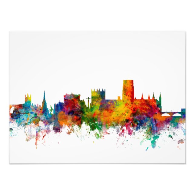 Impression Photo Durham Angleterre Skyline Cityscape (Devant)