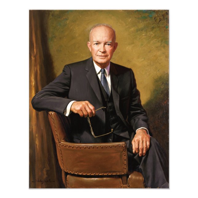 Impression Photo Dwight Eisenhower Président Portrait de la Maison  (Devant)