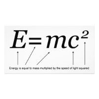 E=MC2 Théorie de la relativité d'Einstein