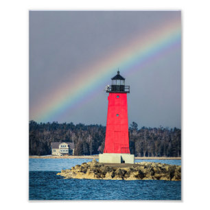 Impression Photo East Breakwater Lighthouse Manistique Michigan