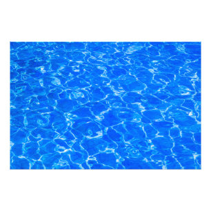 Impression Photo Eau Bleue Fraîche