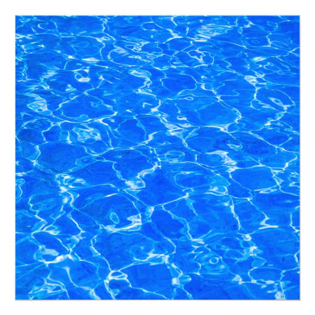 Impression Photo Eau Bleue Fraîche (Devant)