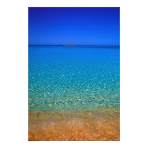 Impression Photo Eau bleue, îles Exuma, Bahamas.