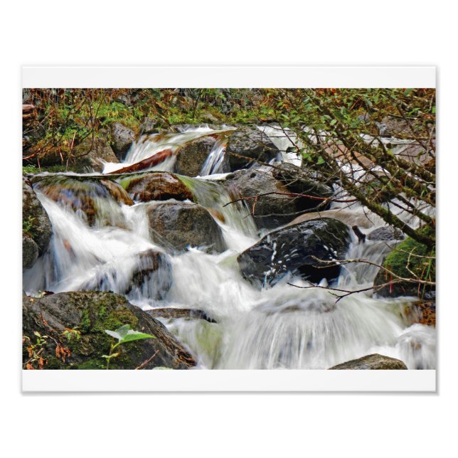Impression Photo Eaux Cascadantes1 (Devant)