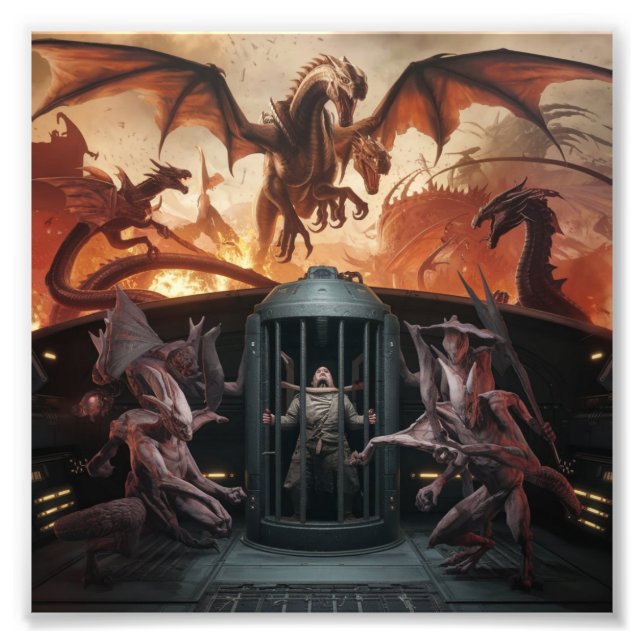 Impression Photo Echapper au navire Nautiloïde | Décision à haut ri (Devant)