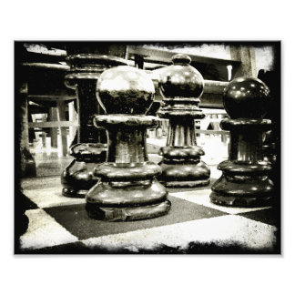 Impression Photo Échecs en noir et blanc