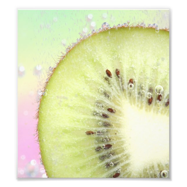 Impression Photo Éclaboussure de kiwi (Devant)