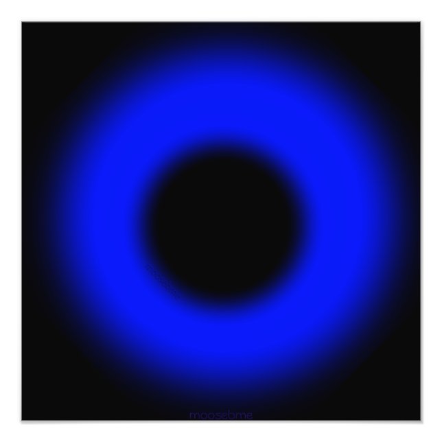 Impression Photo Éclipse oculaire bleu (Devant)