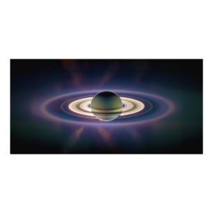 Impression Photo Éclipse solaire de Saturne de Cassini Spacecraft