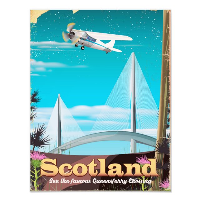 Impression Photo Ecosse Queensferry Crossing affiche de voyage (Devant)