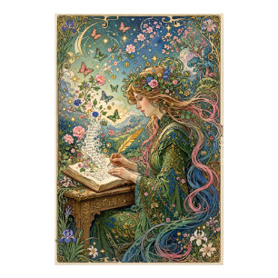 Impression Photo Écriture du monde Art nouveau