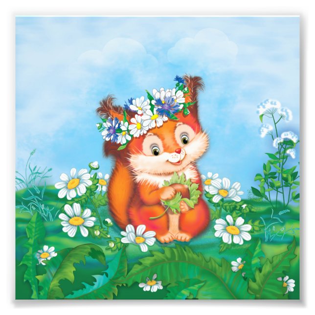 Impression Photo Écureuil (Devant)