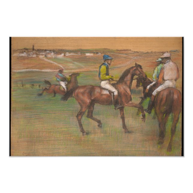 Impression Photo Edgar Degas - Chevaux de course (Devant)