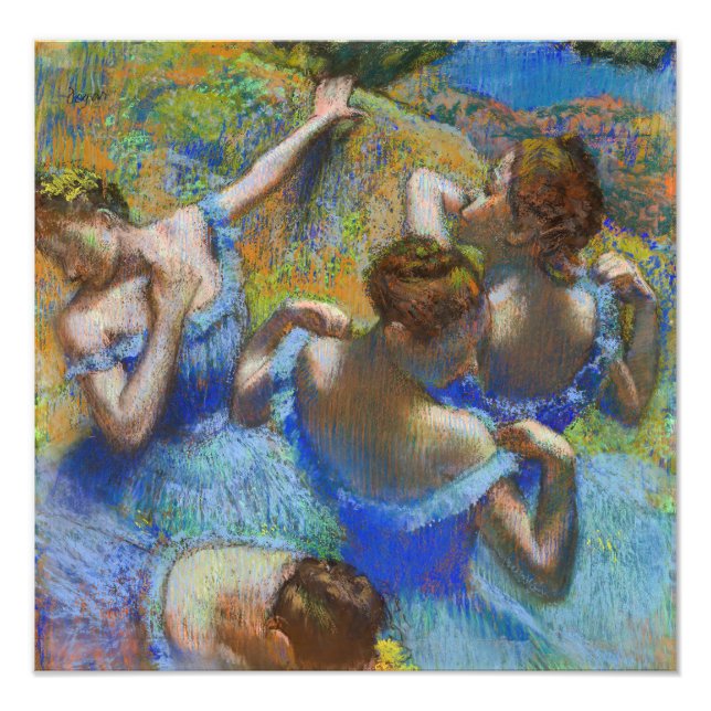 Impression Photo Edgar Degas - Danseurs Bleus (Devant)