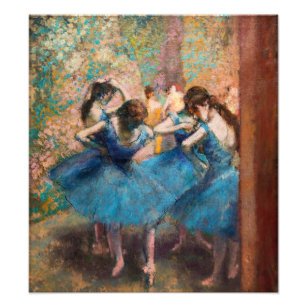 Impression Photo Edgar Degas - Danseurs en bleu